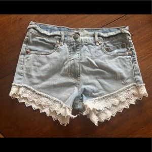 Free People Jean Shorts
